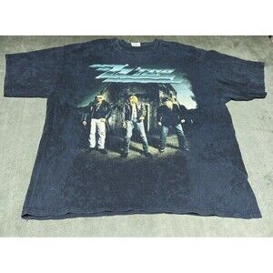 ZZ Top Vintage 2011 Tower Top Tours Black Mens XL Rock T Shirt Heavyweight